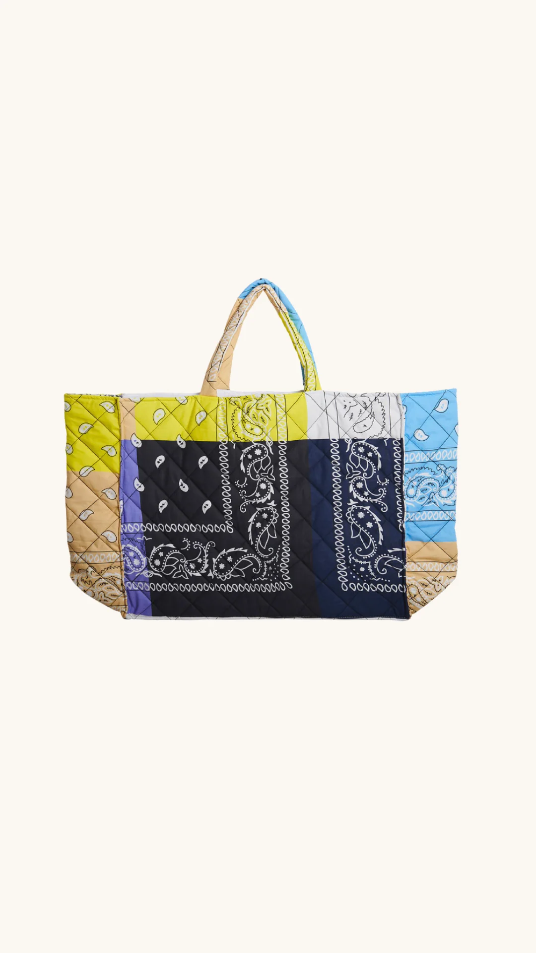 Quilted cabas bag - Image 2