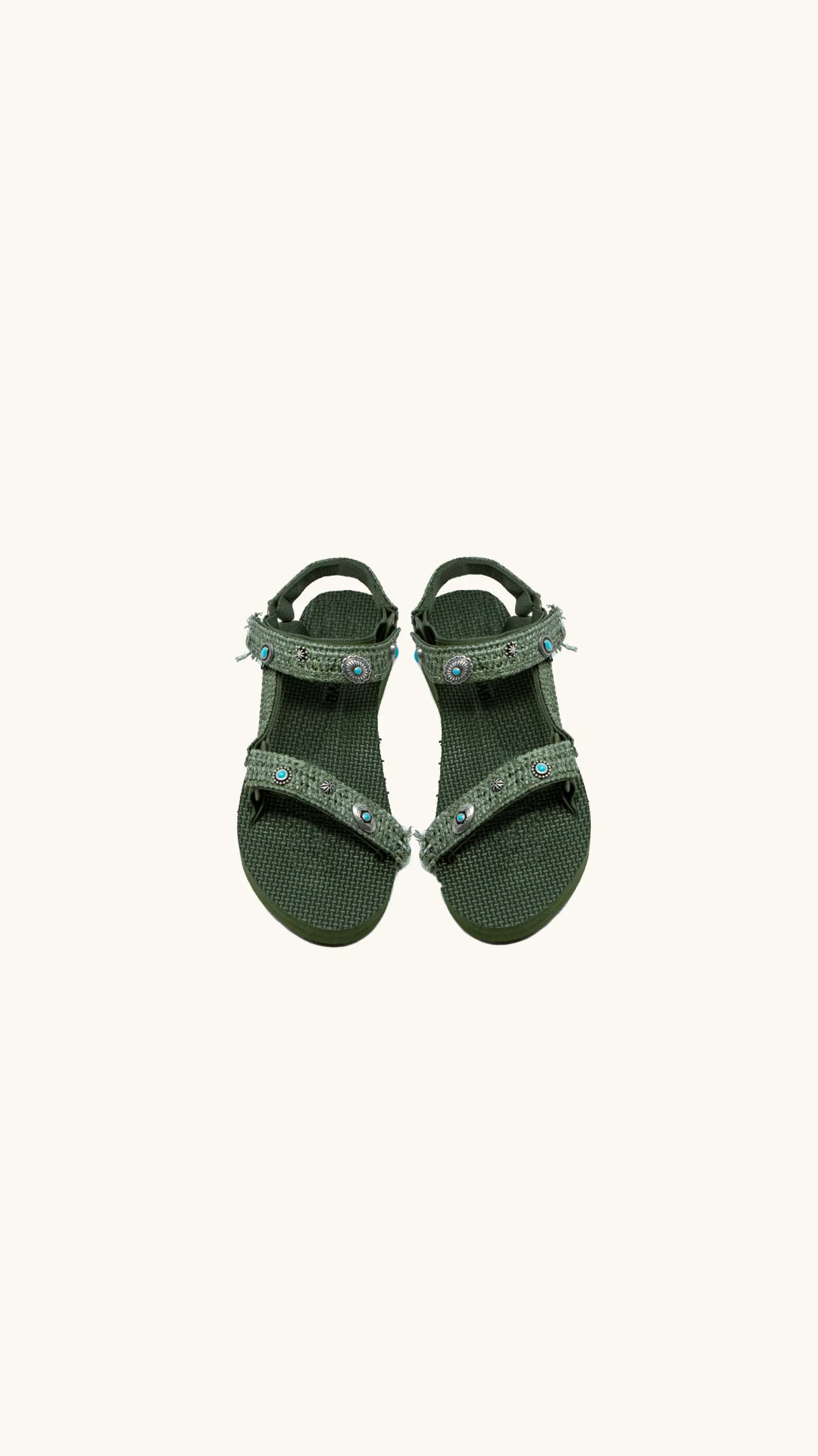 Trekky raffia kaki - Image 2