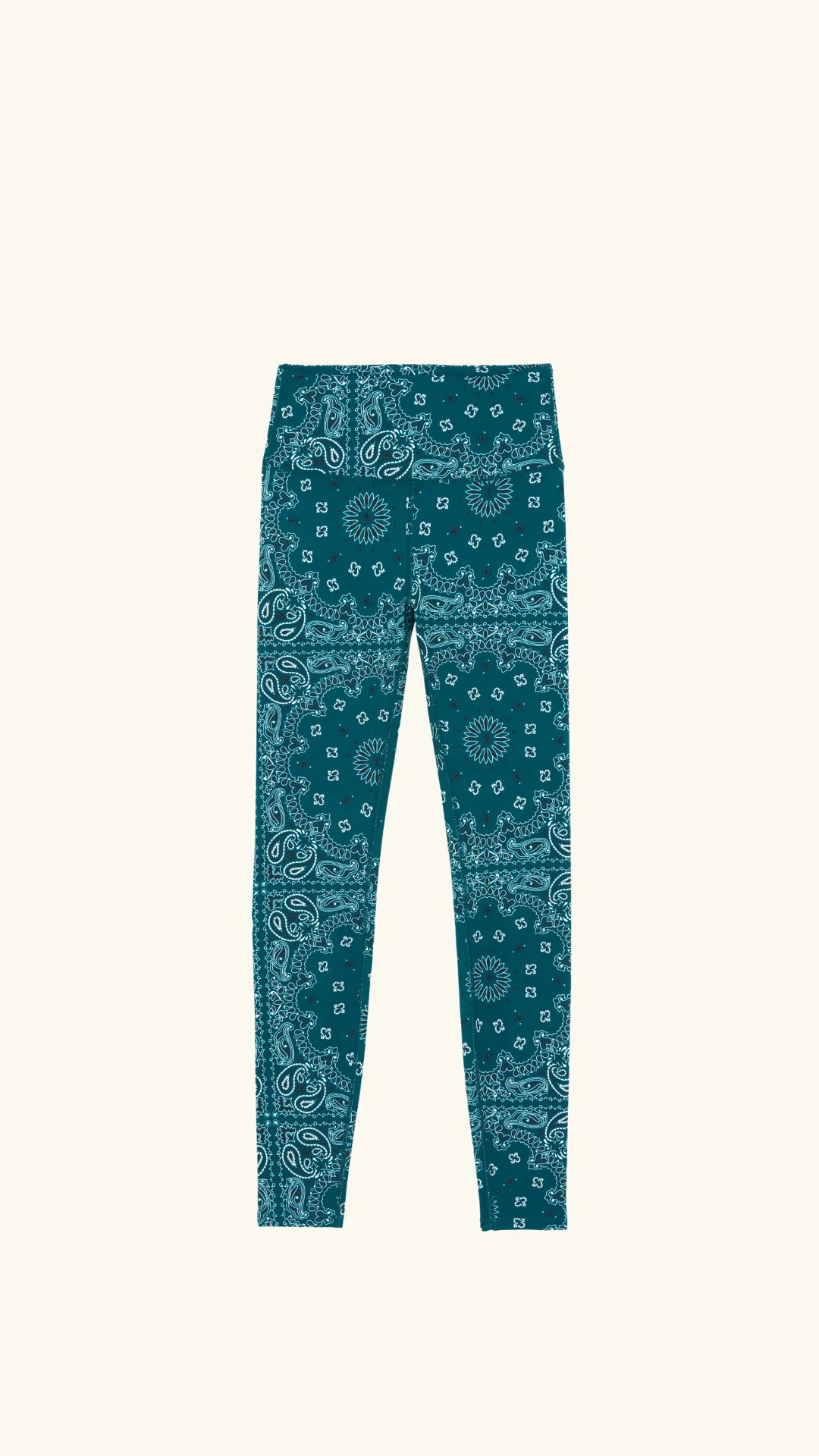 Yoga legging teal bandana - Image 3
