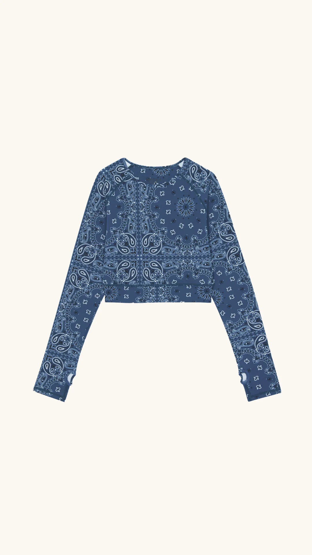 Yoga long sleeve top navy - Image 4